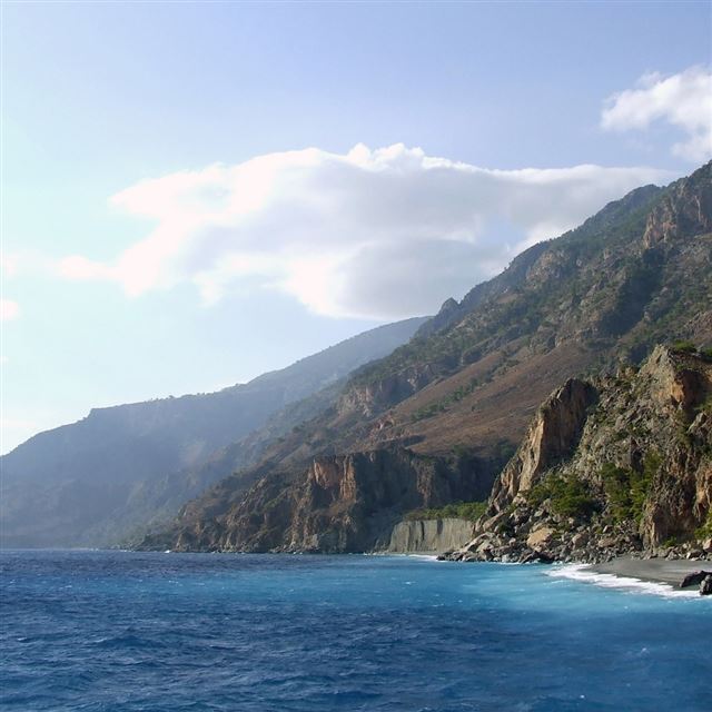 1024x1024 Crete Cliffs - cliffs iPad Wallpaper