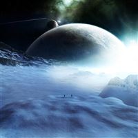 Ice Covered Planet wallpaper