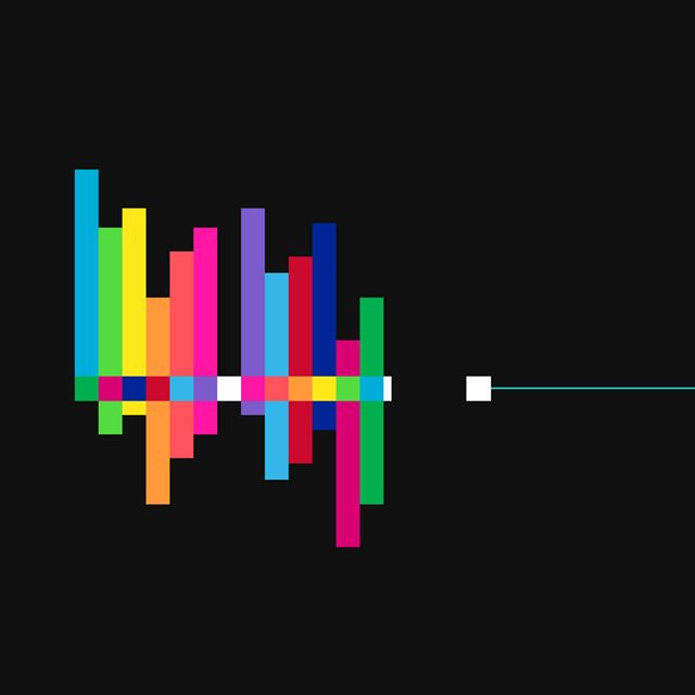 1024x1024 Colorful sound waves - sound iPad Wallpaper