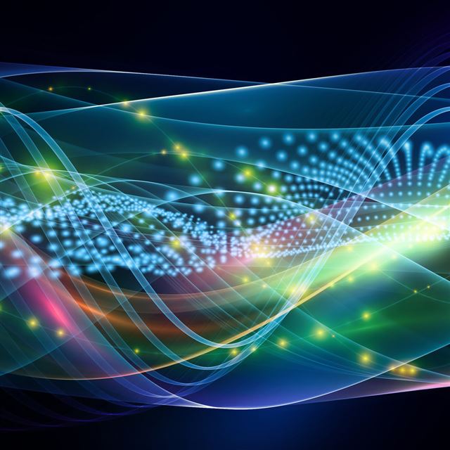 1024x1024 Sparkling Waves - circle iPad Wallpaper