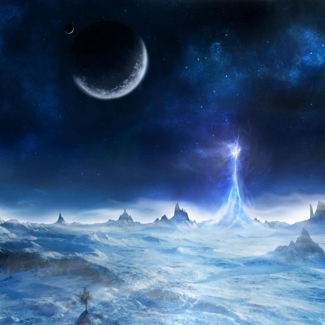 1024x1024 Fantasy World - outer iPad Wallpaper