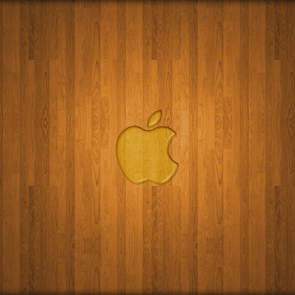 Wooden Apple Logo Ipad Wallpapers Free Download