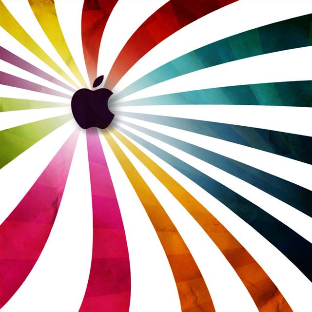 1024x1024 Apple Logo - green iPad Wallpaper
