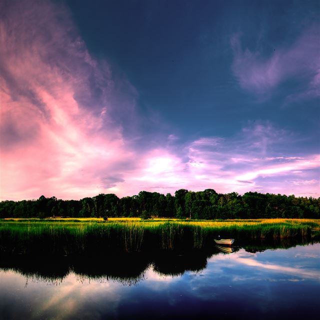 1024x1024 Beautiful Scenery - purple iPad Wallpaper