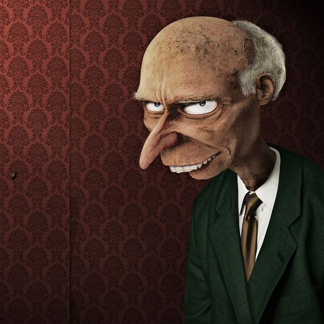 1024x1024 Mr. Burns - brown iPad Wallpaper