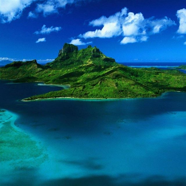 1024x1024 Tropical Island - scenery iPad Wallpaper
