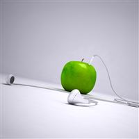 Green Apple iPod wallpaper