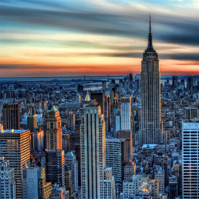 1024x1024 Empire state building - building iPad Wallpaper