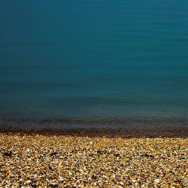 1024x1024 Shoreline - yellow iPad Wallpaper