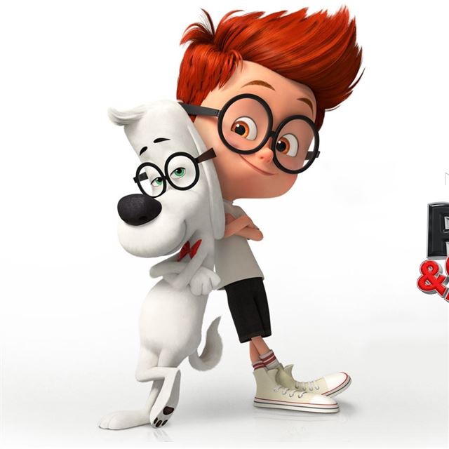 1024x1024 Mr Peabody And Sherman - orange iPad Wallpaper