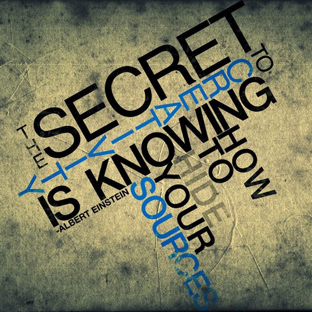 1024x1024 The secret  is knowing - cyan iPad Wallpaper