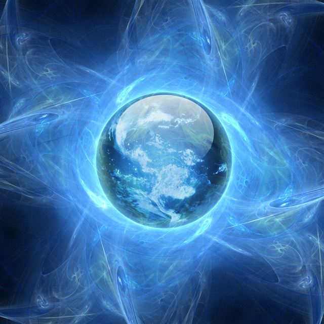 1024x1024 Earth Orb - outer iPad Wallpaper