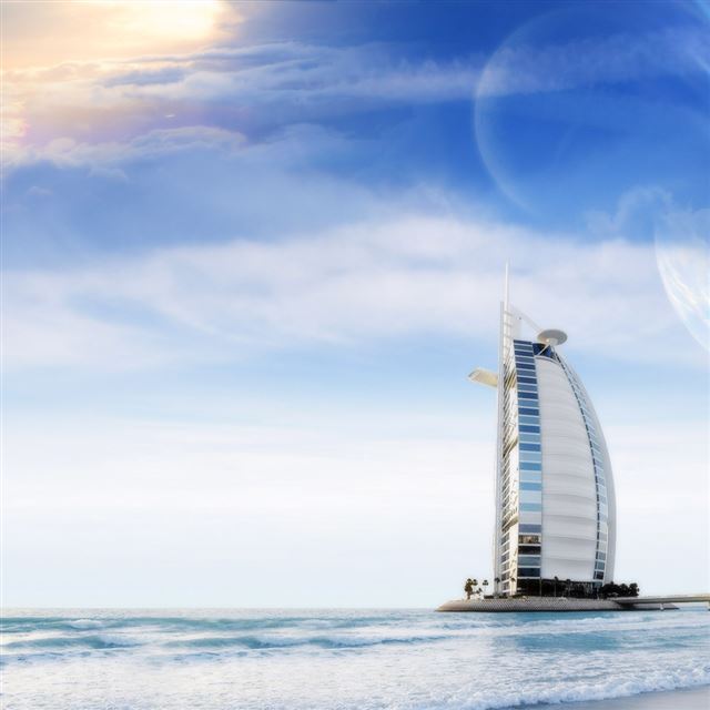 1024x1024 Future Beach House - house iPad Wallpaper