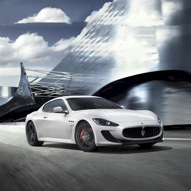 1024x1024 Maserati - road iPad Wallpaper