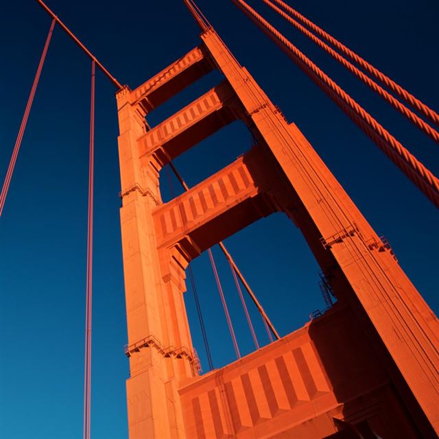 1024x1024 SF Bay Bridge - scenery iPad Wallpaper