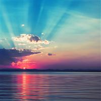 Sunrise at sea wallpaper