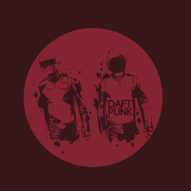 1024x1024 Daft Punk - painting iPad Wallpaper