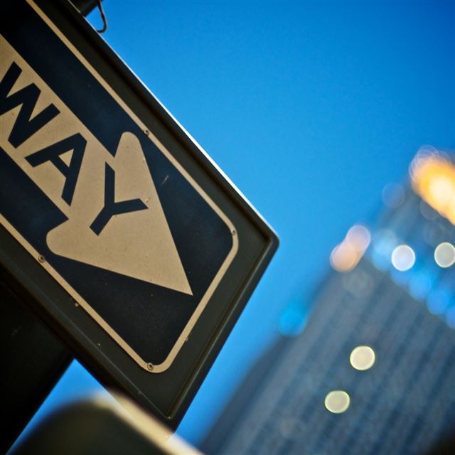 1024x1024 New York Empire State Building Sky Evening - bokeh iPad Wallpaper