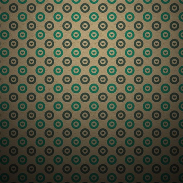 1024x1024 Heart Pattern - circle iPad Wallpaper