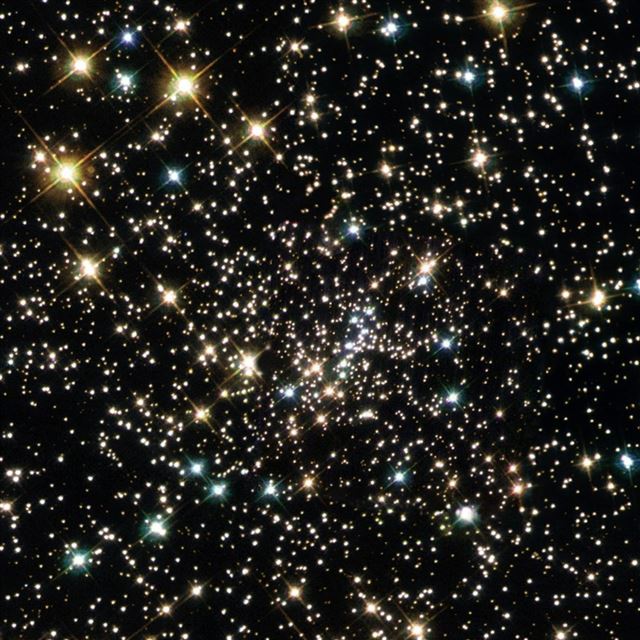 1024x1024 Bright Star - orange iPad Wallpaper