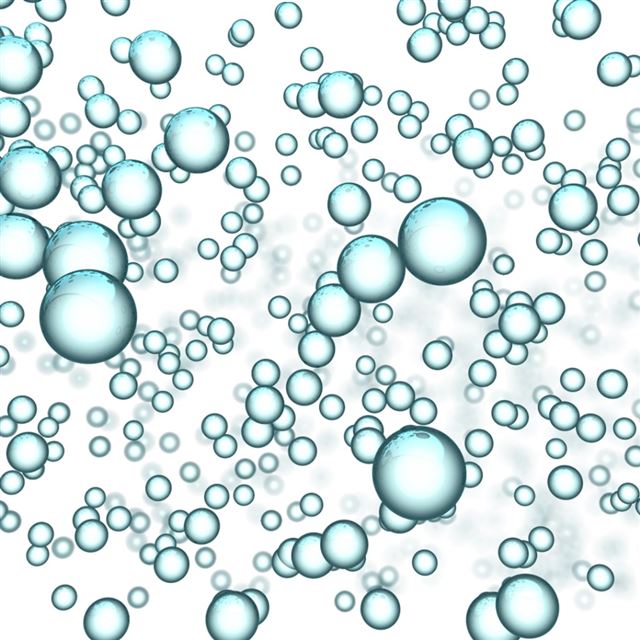 1024x1024 Gene White Abstract - circle iPad Wallpaper