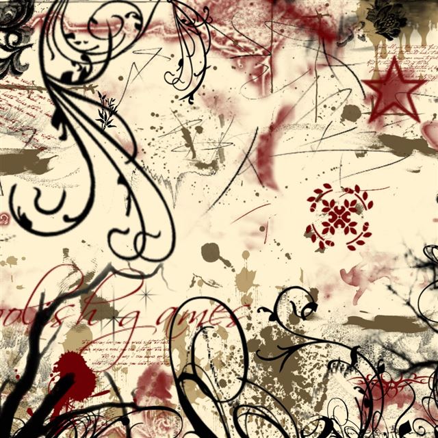 1024x1024 Flower Graph Design - star iPad Wallpaper