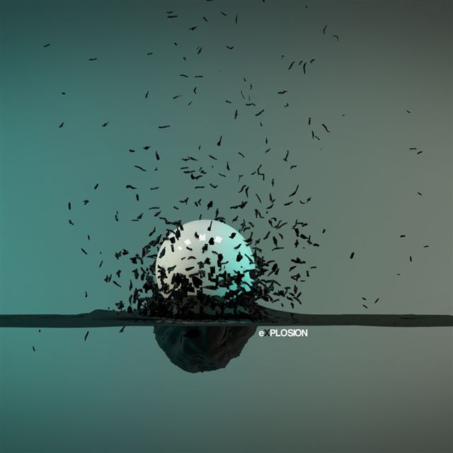 1024x1024 Pearl Metamorphosis - cyan iPad Wallpaper