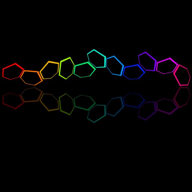 1024x1024 Abstract colored honeycomb - purple iPad Wallpaper