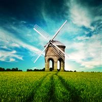 Windmill wallpaper