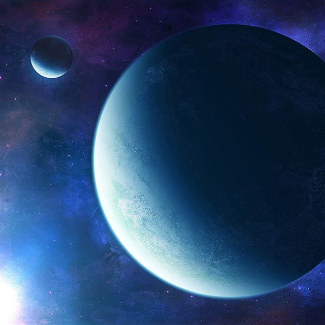 1024x1024 Planets - outer iPad Wallpaper