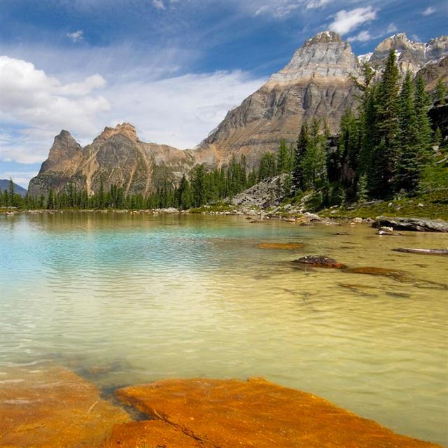 1024x1024 Mountain Lake - mountains iPad Wallpaper