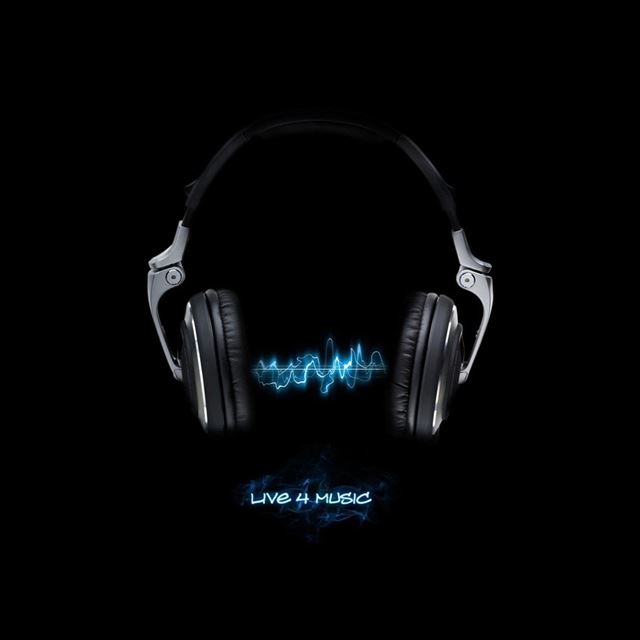 1024x1024 Live 4 Music - black iPad Wallpaper
