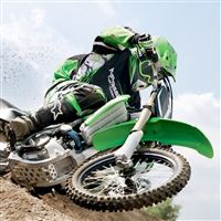 Green Dirt Bike wallpaper