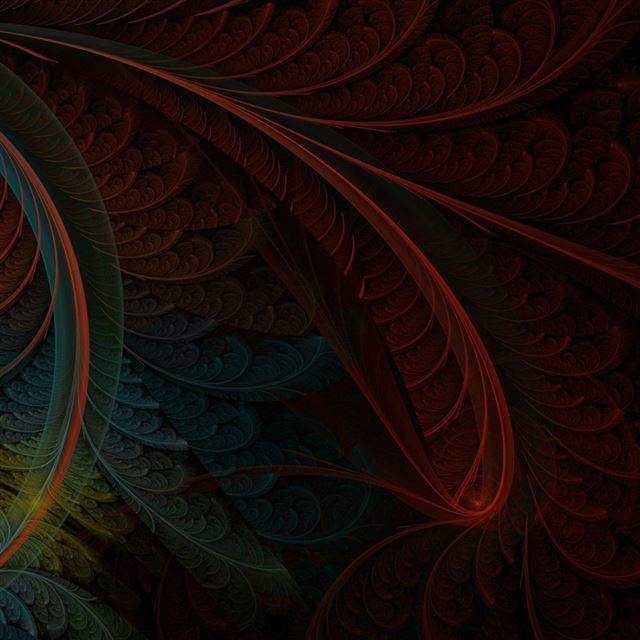 1024x1024 Abstract Feather - aesthetic iPad Wallpaper