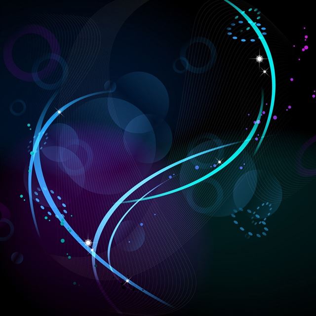 1024x1024 Heart Swirls - lights iPad Wallpaper