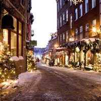 Christmas town wallpaper