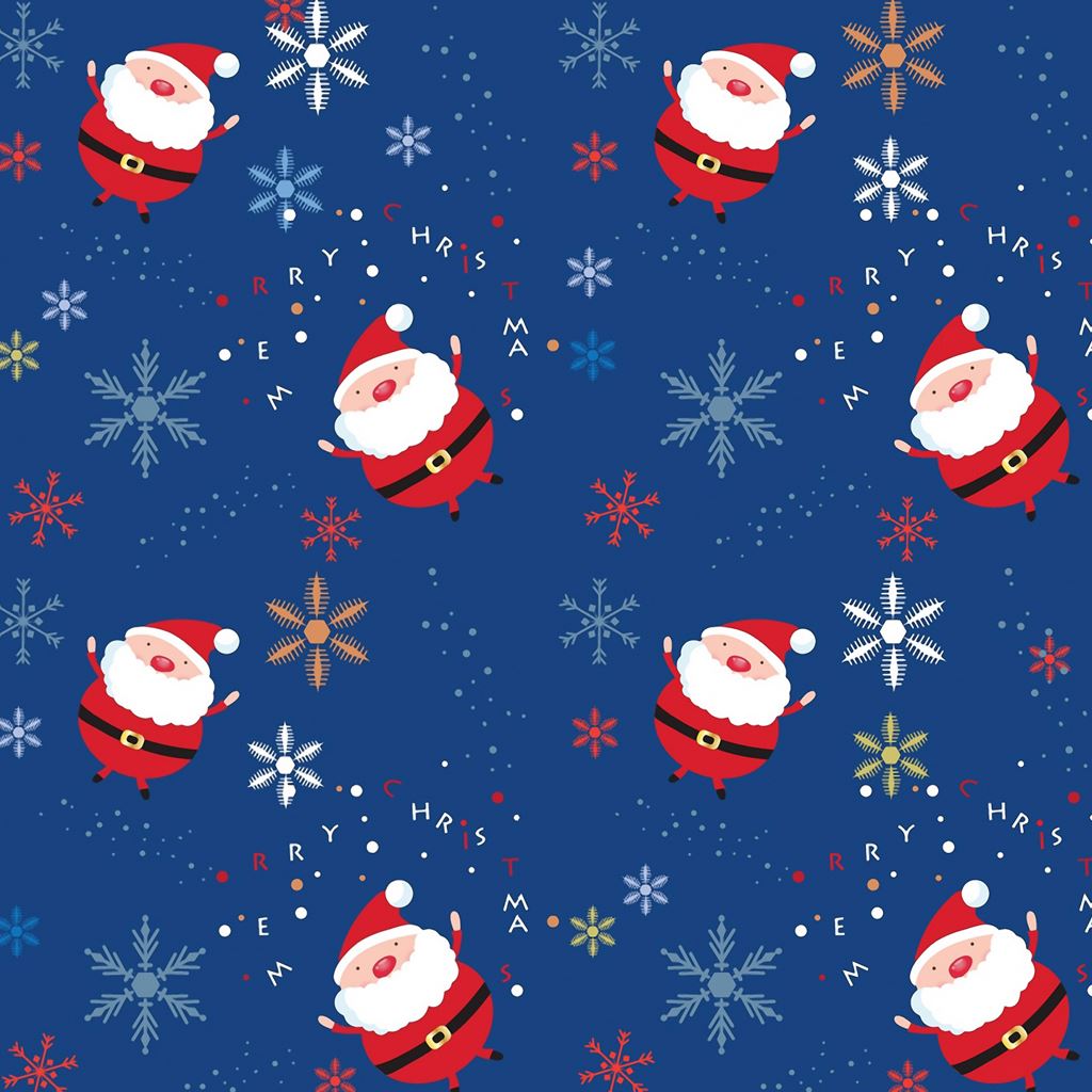 Santa claus pattern iPad Wallpapers Free Download