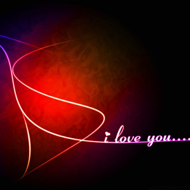 1024x1024 I love you -  iPad Wallpaper