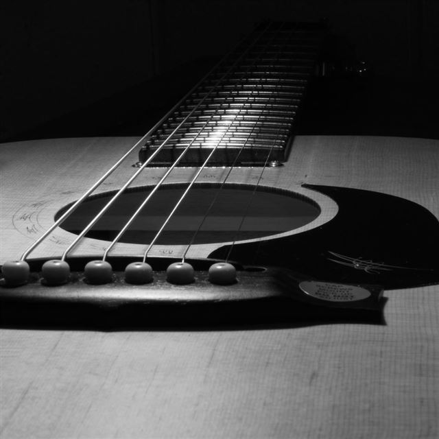 1024x1024 Guitar Closeup - artist iPad Wallpaper