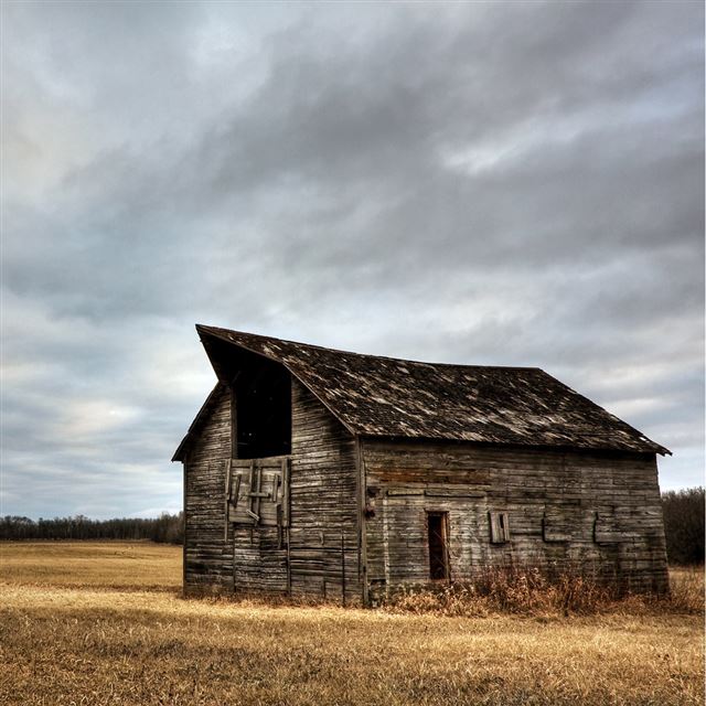 1024x1024 Old Barn - old iPad Wallpaper