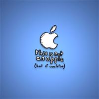 Not An Apple Logo wallpaper