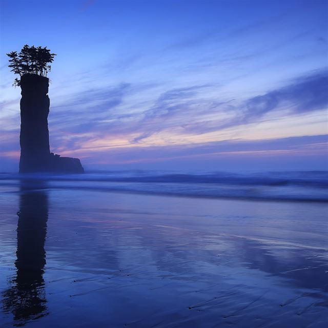 1024x1024 Phantasmal sunset - beach iPad Wallpaper