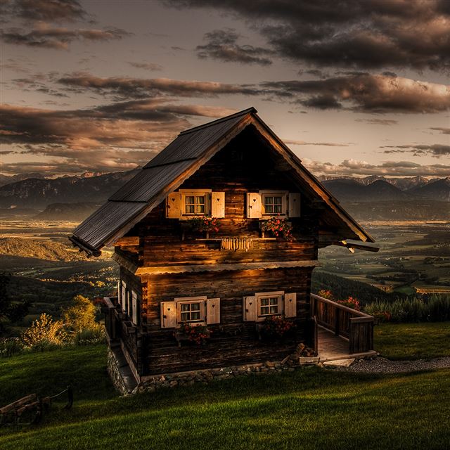 1024x1024 HDRI Cottage - house iPad Wallpaper