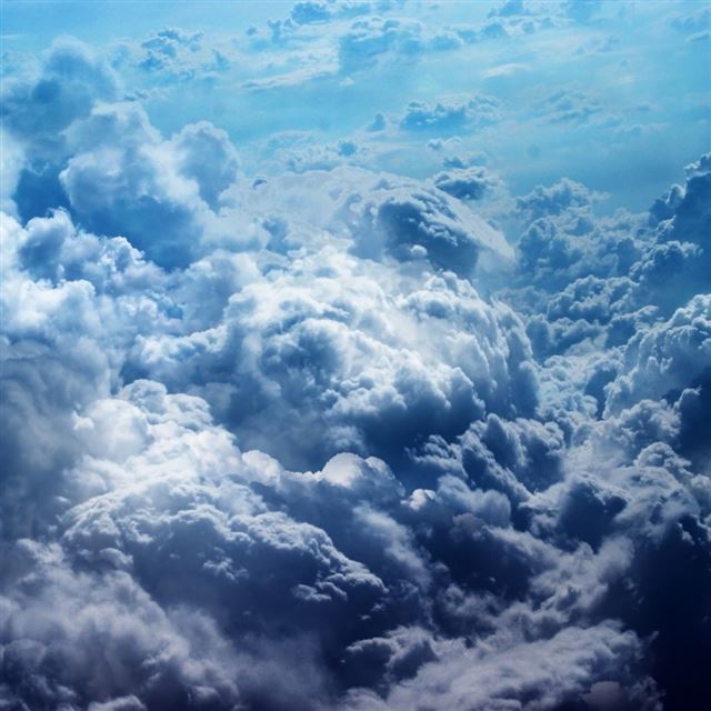 1024x1024 Xiao Yun White Gray - cloud iPad Wallpaper