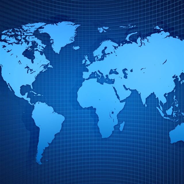 1024x1024 World Map -  iPad Wallpaper