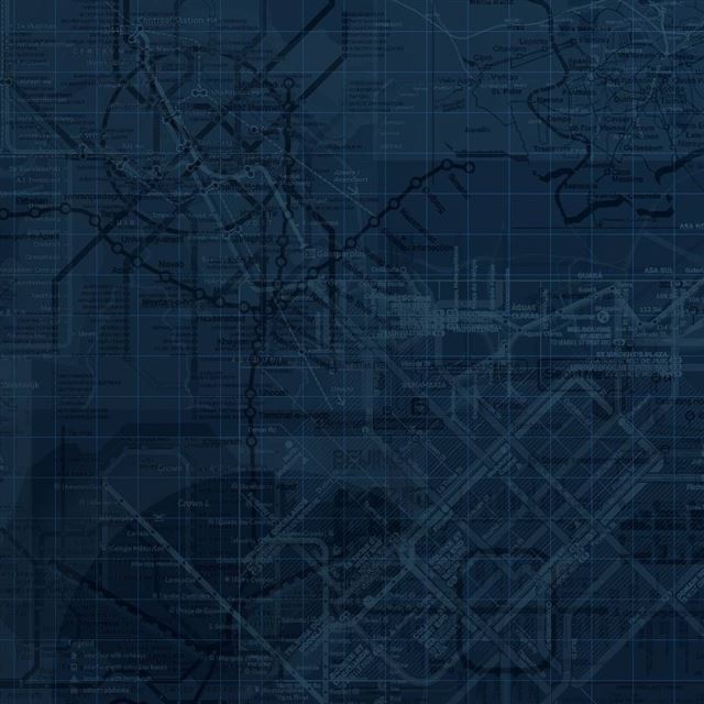 1024x1024 Metro Maps Of Large Cities - circle iPad Wallpaper