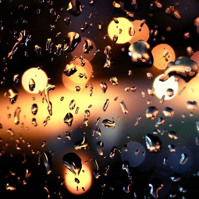 1024x1024 Rain Drops On The Window - window iPad Wallpaper