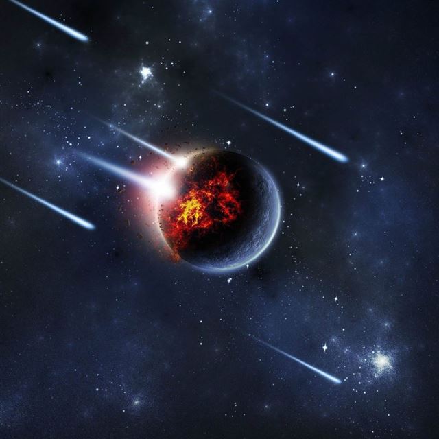 1024x1024 Meteor Shower - star iPad Wallpaper