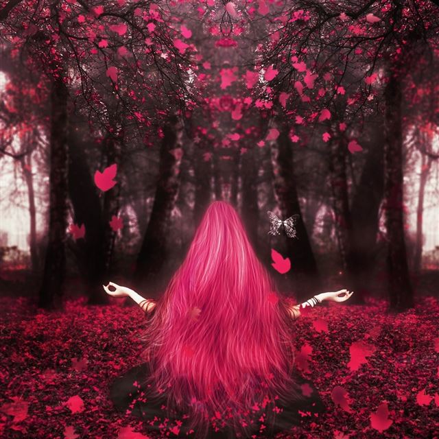 1024x1024 Love Magic - tree iPad Wallpaper