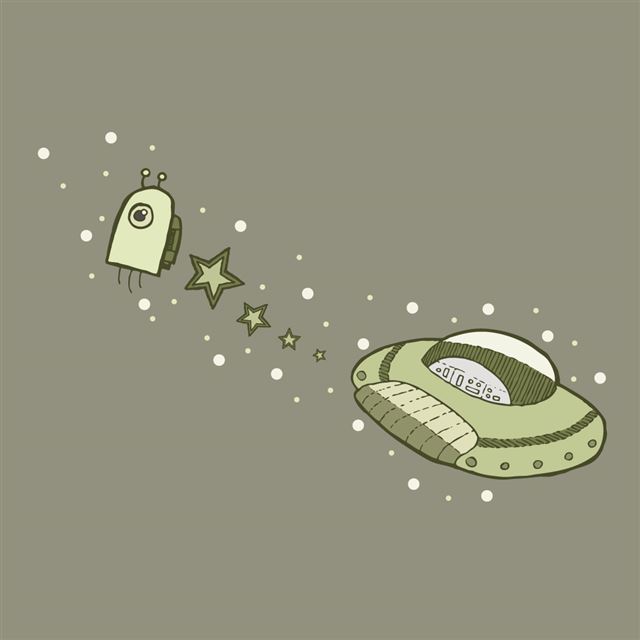 1024x1024 Alien Eject - outer iPad Wallpaper